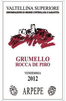 Arpepe Valtellina Superiore Grumello Rocca de Piro