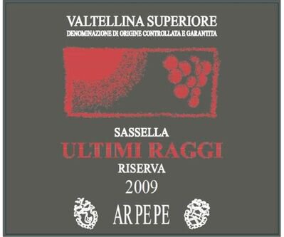 Arpepe Valtellina Superiore Sassella Ultimi Raggi Riserva