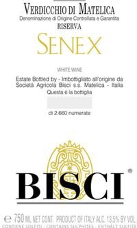 Bisci Verdicchio di Matelica Riserva Senex