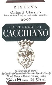 Castello di Cacchiano Chianti Classico Riserva DOCG