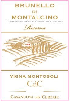 Casanuova delle Cerbaie Brunello di Montalcino Vigna Montosoli Riserva