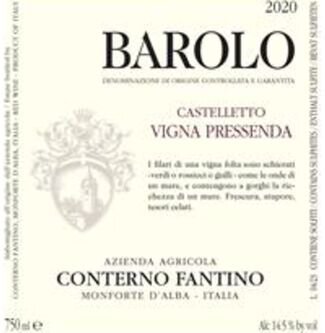Conterno Fantino Castelletto Vigna Pressenda Barolo DOCG