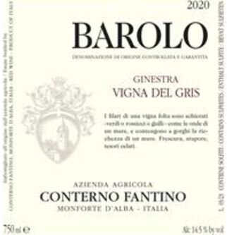 Conterno Fantino Barolo Ginestra Vigna Del Gris
