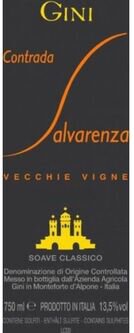 Gini Soave Classico Contrada Salvarenza Vecchie Vigne
