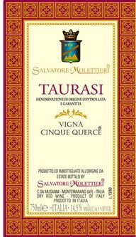 Salvatore Molettieri Taurasi Vigna Cinque Querce