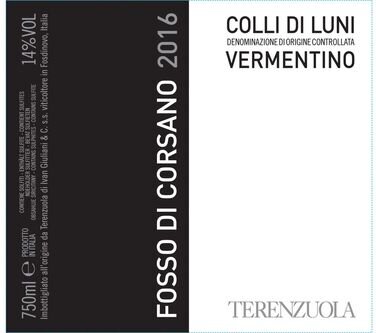 Terenzuola Colli di Luni Fosso di Corsano Vermentino