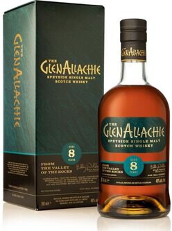 GlenAllachie 8 Years Aged Speyside Single Malt Scotch Whiskey