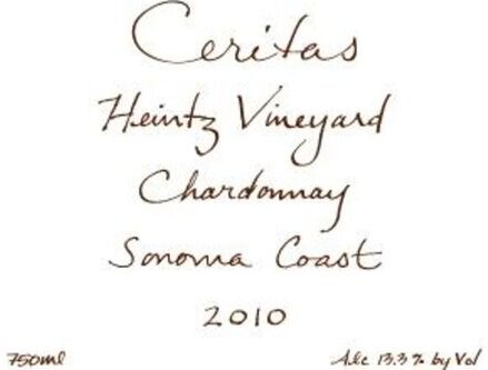 Ceritas Sonoma Coast Chardonnay Heintz Vineyard