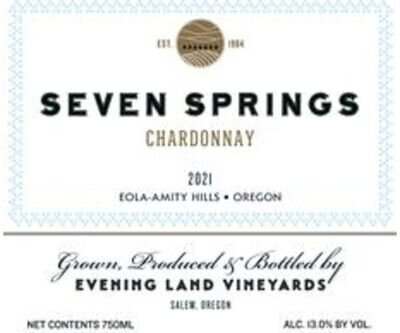 Evening Land Vineyards Chardonnay Seven Springs Eola-Amity Hills