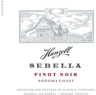 Hanzell Pinot Noir Sebella Sonoma Coast