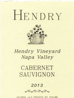 Hendry Napa Valley Cabernet Sauvignon Hendry Vineyard