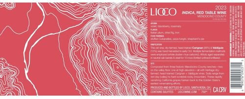 Lioco Wines Indica Red Mendocino County