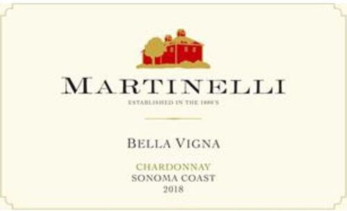 Martinelli Winery Chardonnay Bella Vigna Sonoma Coast
