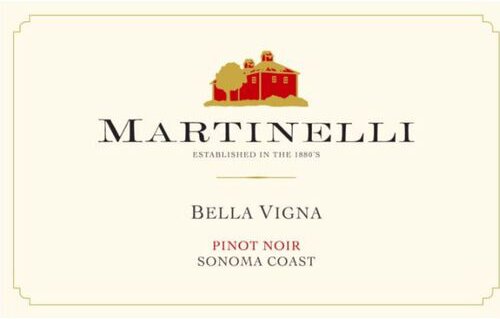Martinelli Winery Pinot Noir Bella Vigna Sonoma Coast