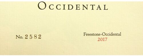 Occidental Wines Pinot Noir Freestone-Occidental Sonoma Coast