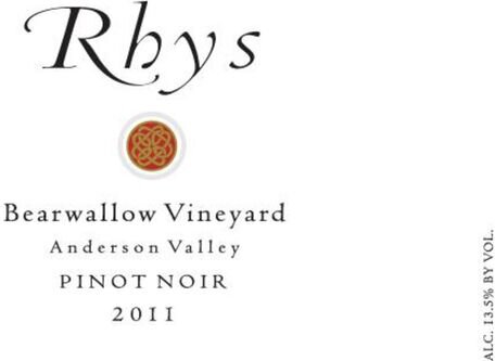 Rhys Vineyards Pinot Noir Bearwallow Vineyard Anderson Valley