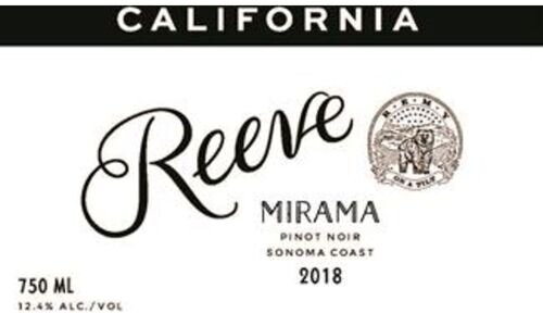 Reeve Pinot Noir Mirama Sonoma Coast