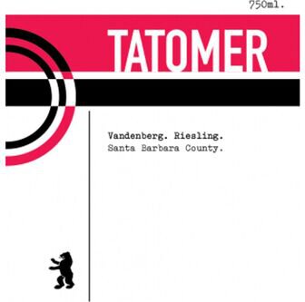 Tatomer Riesling Vandenberg Santa Barbara County