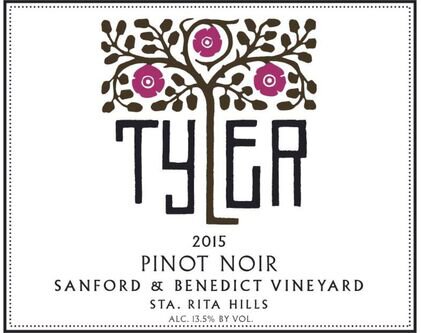 Tyler Winery Pinot Noir Sanford & Benedict Vineyard Sta. Rita Hills