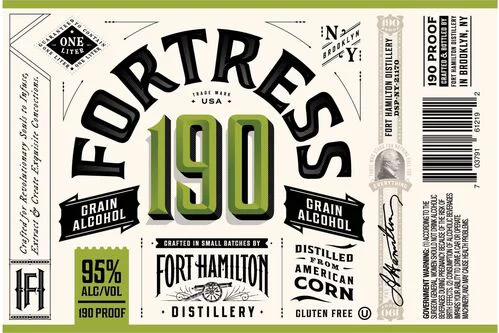 Fort Hamilton Fortress Grain Alcohol 190 Proof