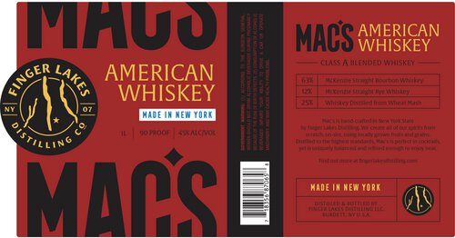 Finger Lakes Distilling Mac's American Blended Whiskey