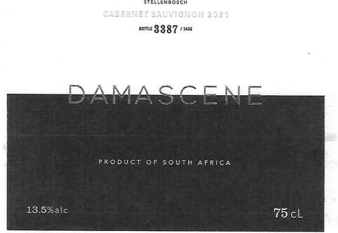 Damascene Vineyards Cabernet Sauvignon Stellenbosch