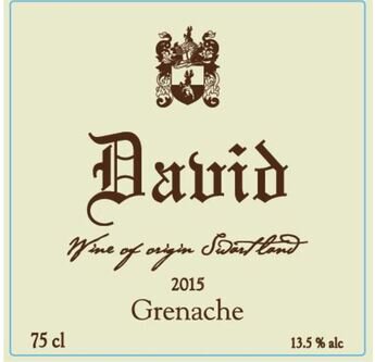 David & Nadia Sadie Grenache Swartland