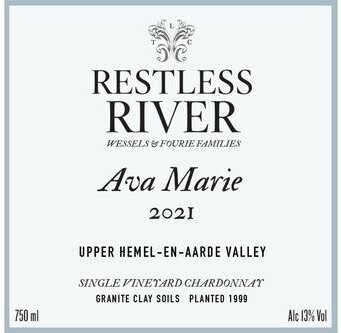 Restless River Wines Chardonnay Single Vineyard Ava Marie Upper Hemel-en-Aarde Valley