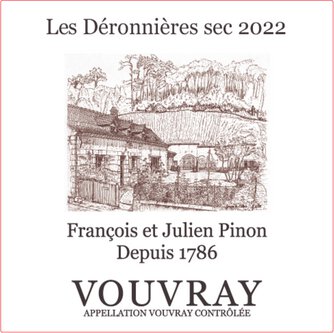 Francois et Julien Pinon Vouvray Les Deronnieres Sec
