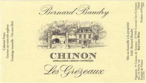 Bernard Baudry Chinon Les Grezeaux