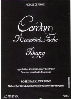 Domaine Renardat-Fache Bugey Cerdon Rose Methode Ancestrale