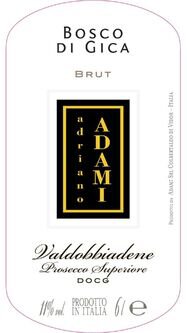 Adami Bosco di Gica Prosecco di Valdobbiadene Superiore Brut