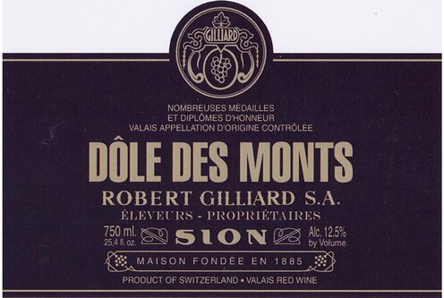 Robert Gilliard Dole Des Monts Gamay Pinot Noir