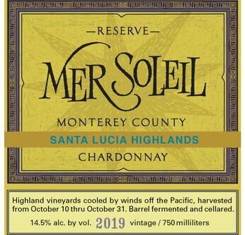 Mer Soleil Chardonnay Reserve Santa Lucia Highlands