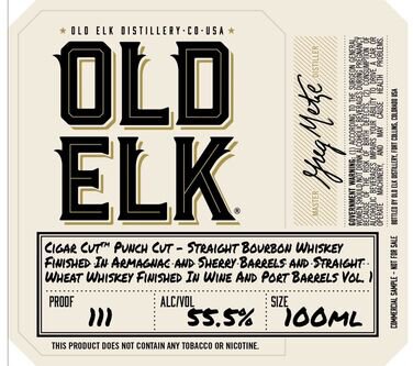 Old Elk Cigar Cut Punch Cut Straight Bourbon Whiskey
