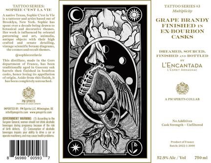 L'Encantada Tattoo Series #3 Finished In Ex-Bourbon Casks Grape Brandy
