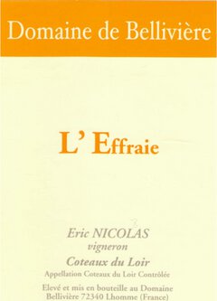 Domaine de Belliviere Coteaux du Loir L'Effraie