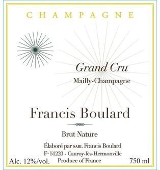 Francis Boulard Champagne Grand Cru Mailly Brut Naure