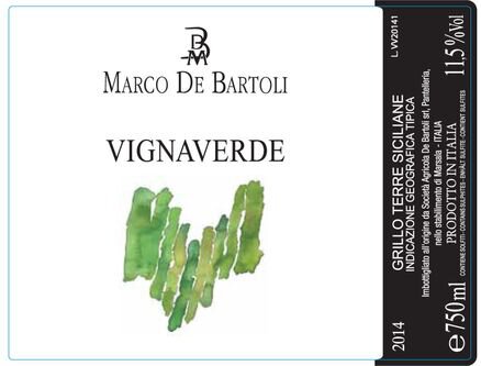 Marco De Bartoli Terre Siciliane Grillo Vignaverde