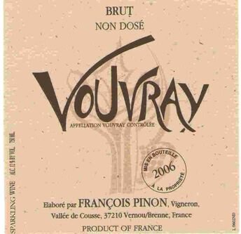 Francois Pinon Vouvray Brut Non Dose