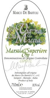 Marco de Bartoli Vigna la Miccia Marsala Superiore Oro
