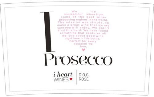 I Heart Wines Prosecco Rose