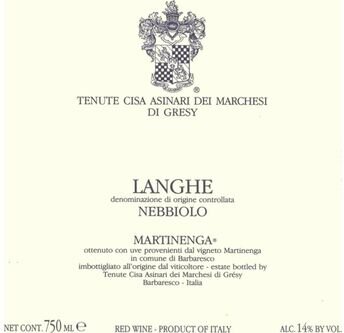 Marchesi di Gresy Martinenga Langhe Nebbiolo
