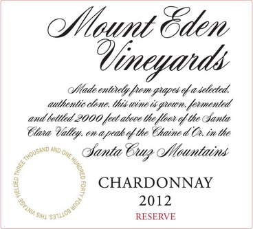 Mount Eden Vineyards Reserve Chardonnay