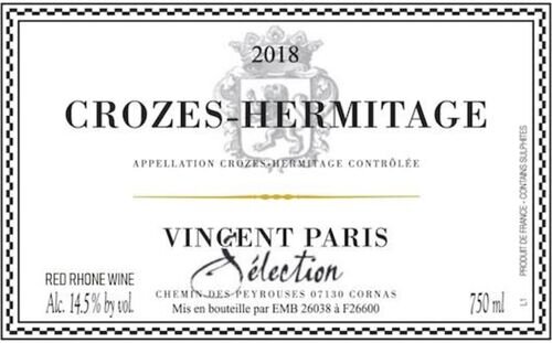 Domaine Vincent Paris Selection Crozes-Hermitage