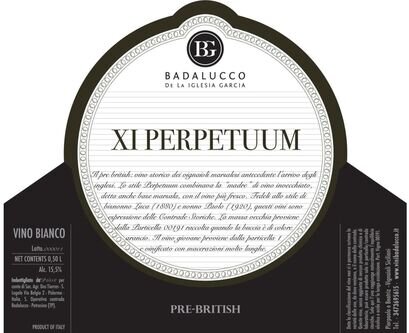 Badalucco De La Iglesia Garcia XI Perpetuum Vino Bianco