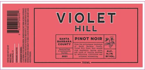 Violet Hill Pinot Noir Santa Barbara County
