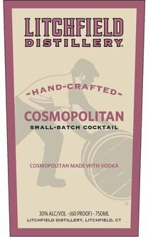 Litchfield Hand Crafted Cosmopolitan Small Batch Cocktail