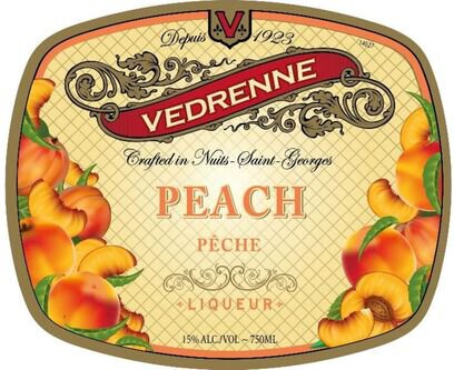 Vedrenne Creme de Peche de Vigne Peach Liqueur