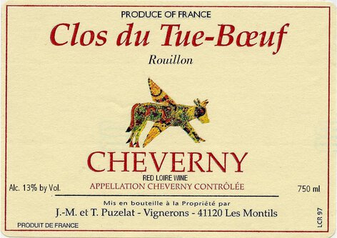 Clos du Tue Boeuf Cheverny Rouillon Rouge